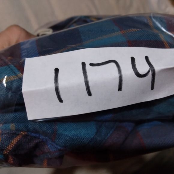 Duluth Trading Co shirt mens XL xlarge plaid long sleeve button relaxed fit - Picture 7 of 7